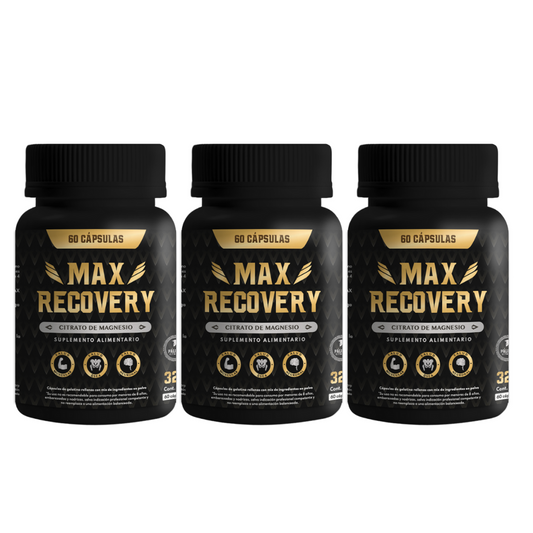 PACK 3 MAXRECOVERY | Citrato de Magnesio Premium